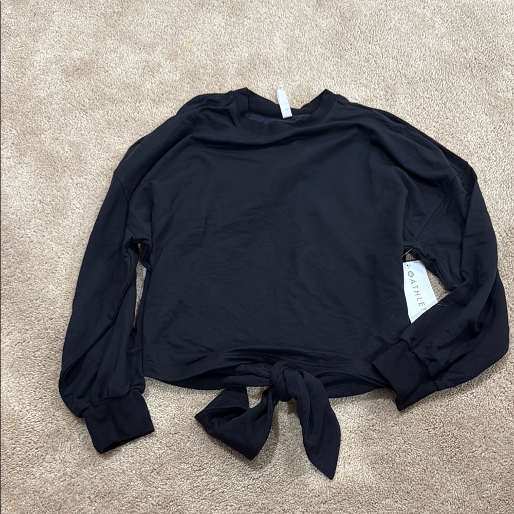 Athleta Oasis Tie Back Sweatshirt